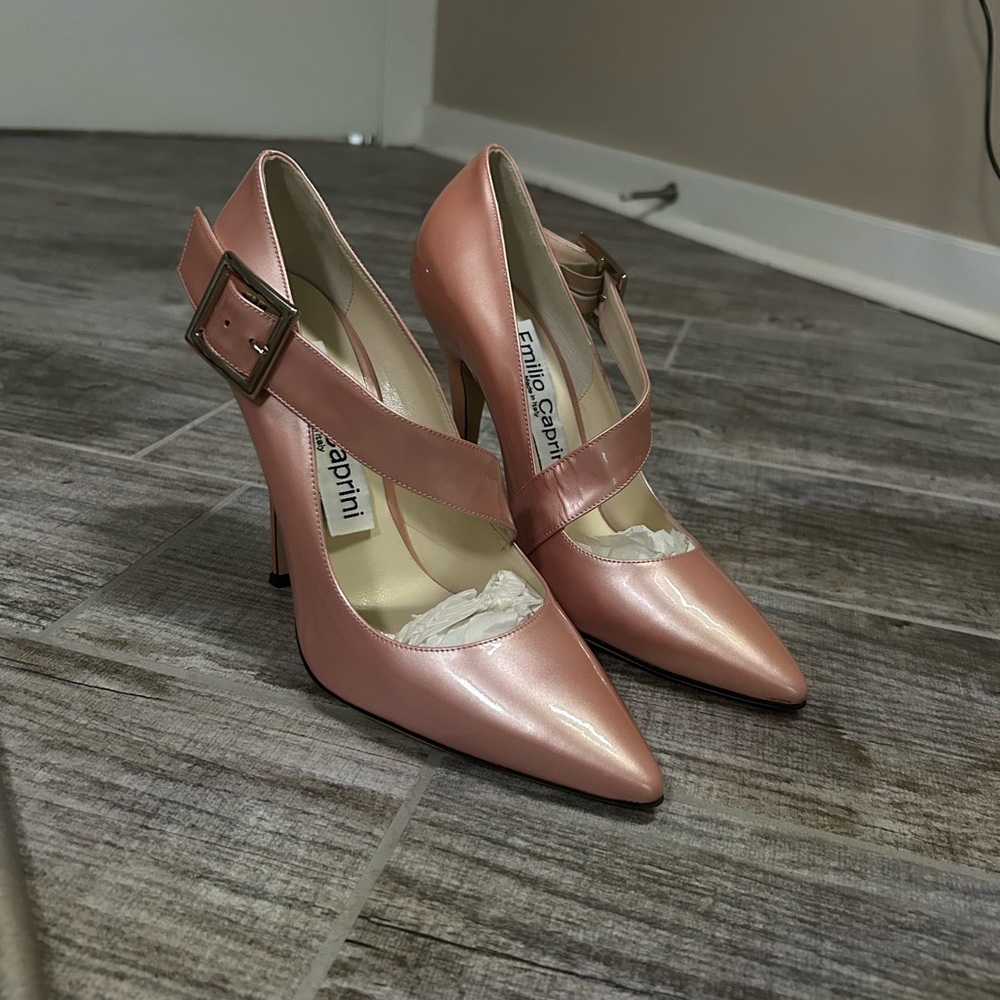 Light Pink High Heel with Buckle Detail